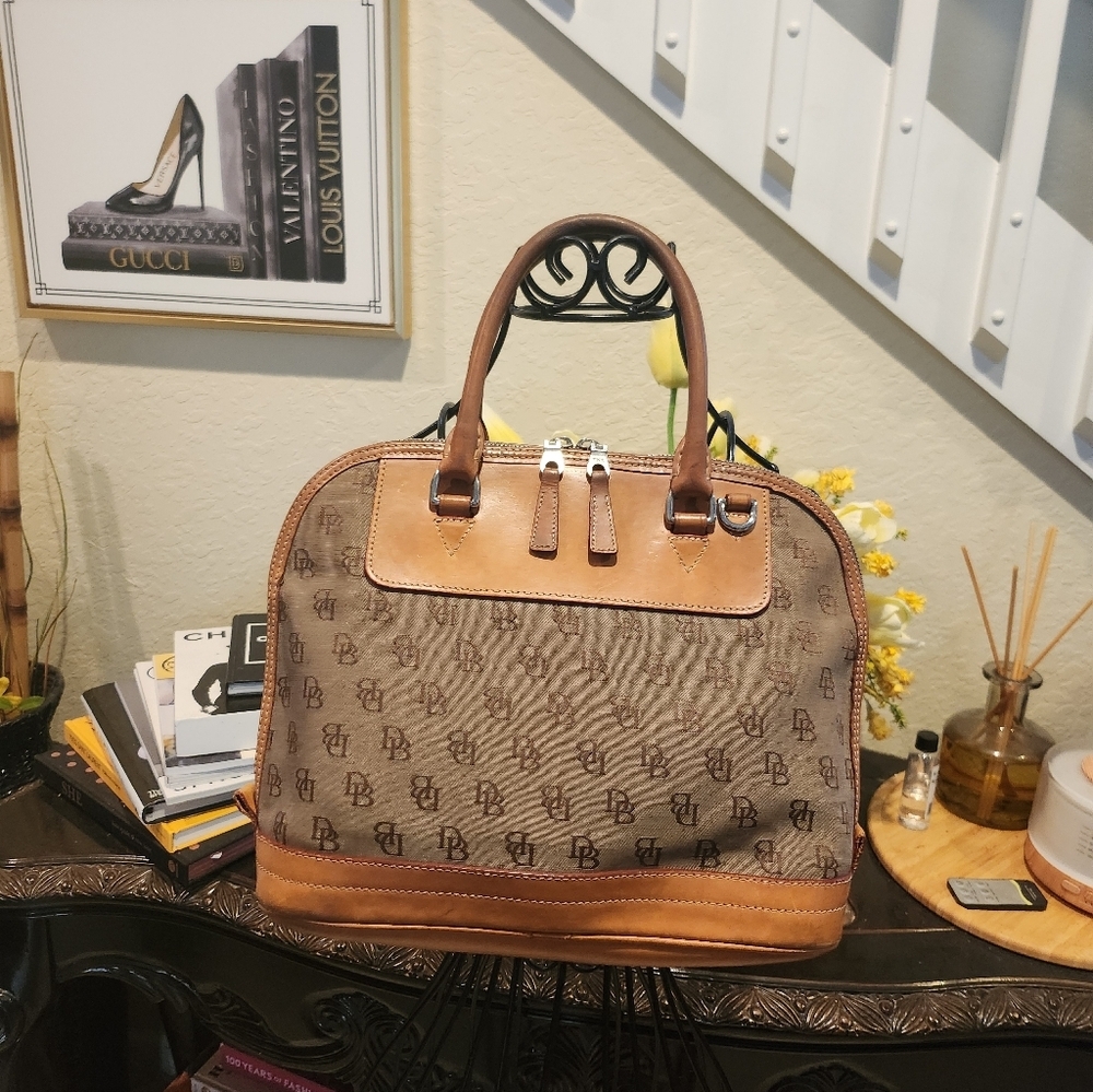 Dooney & Bourke canvas monogram DB print handbag